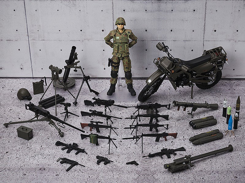 figma SP-154 Little Armory JSDF Soldier Action Figure official product photo by TOMYTEC