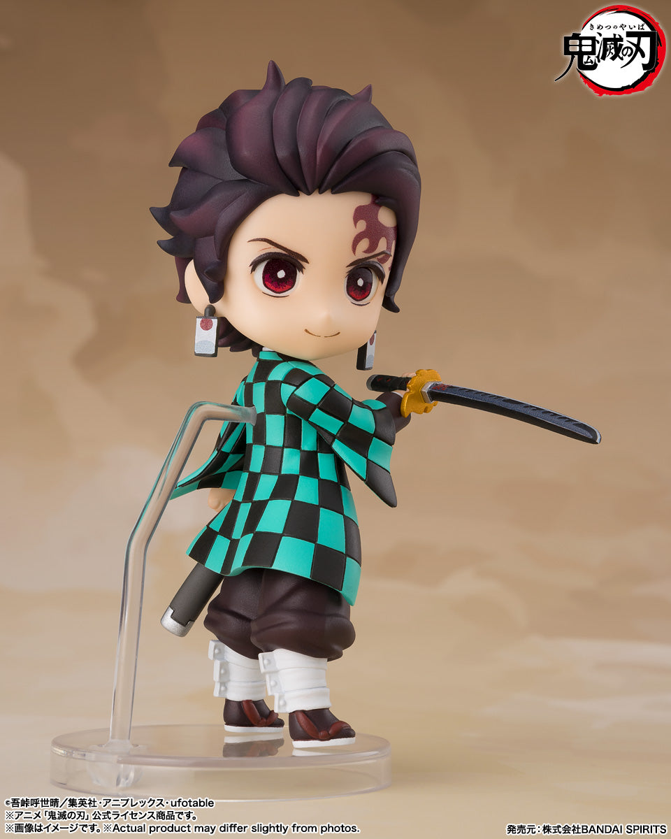 BANDAI SPIRITS Figuarts mini Demon Slayer: Kimetsu no Yaiba Tanjiro Kamado Rengoku Sword Guard Ver. Mini Figure