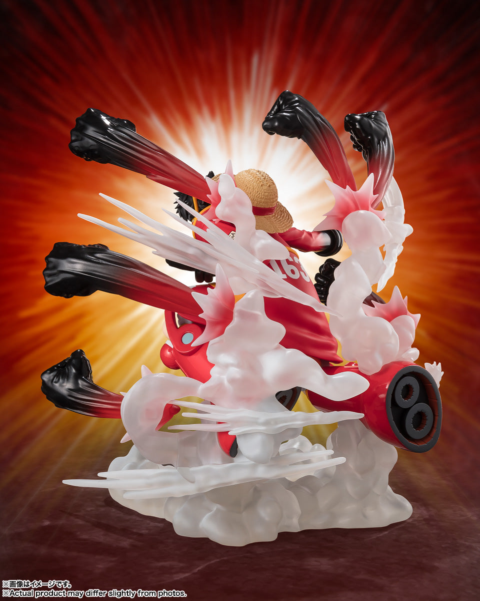 BANDAI SPIRITS Figuarts ZERO Cho-Gekisen ONE PIECE Monkey D. Luffy Gum-Gum Hawk Gatling Complete Figure