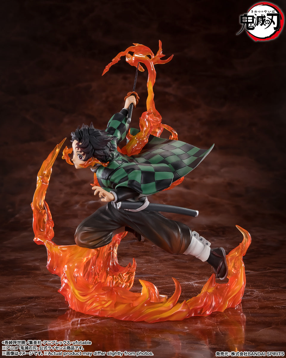 BANDAI SPIRITS Figuarts ZERO Demon Slayer: Kimetsu no Yaiba Tanjiro Kamado Rengoku Sword Guard Ver. Complete Figure