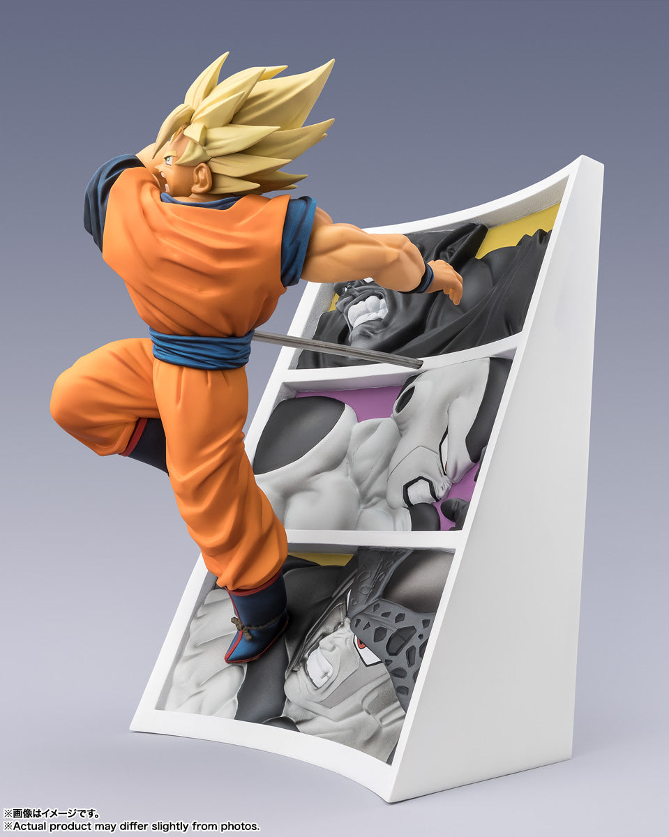 BANDAI SPIRITS Figuarts ZERO Dragon Ball Z Super Saiyan Son Goku Battle Trajectory Complete Figure