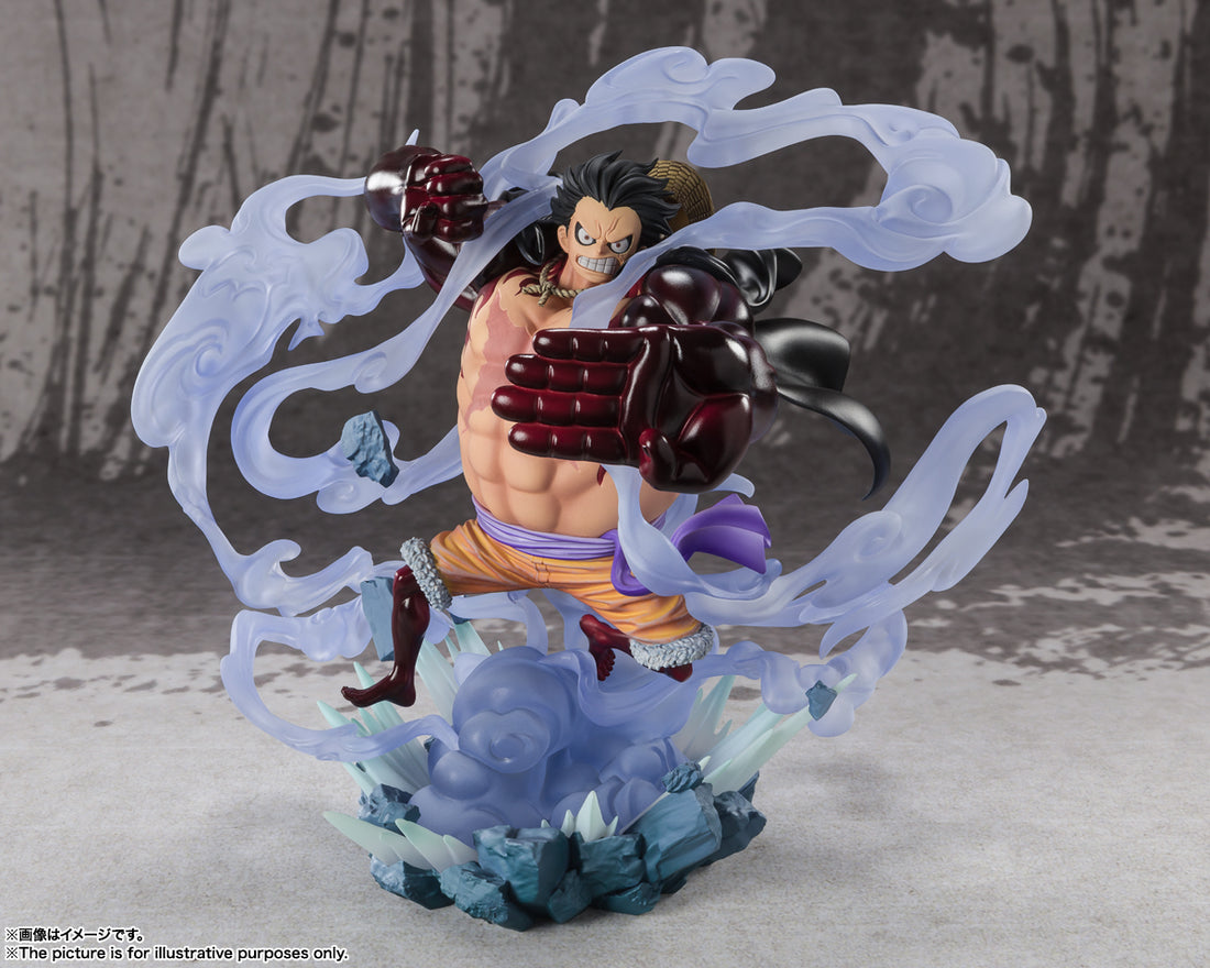 BANDAI SPIRITS Figuarts ZERO ONE PIECE Monkey D. Luffy Gear 4 Three Captains Onigashima Monster Battle Reissue Complete Figure