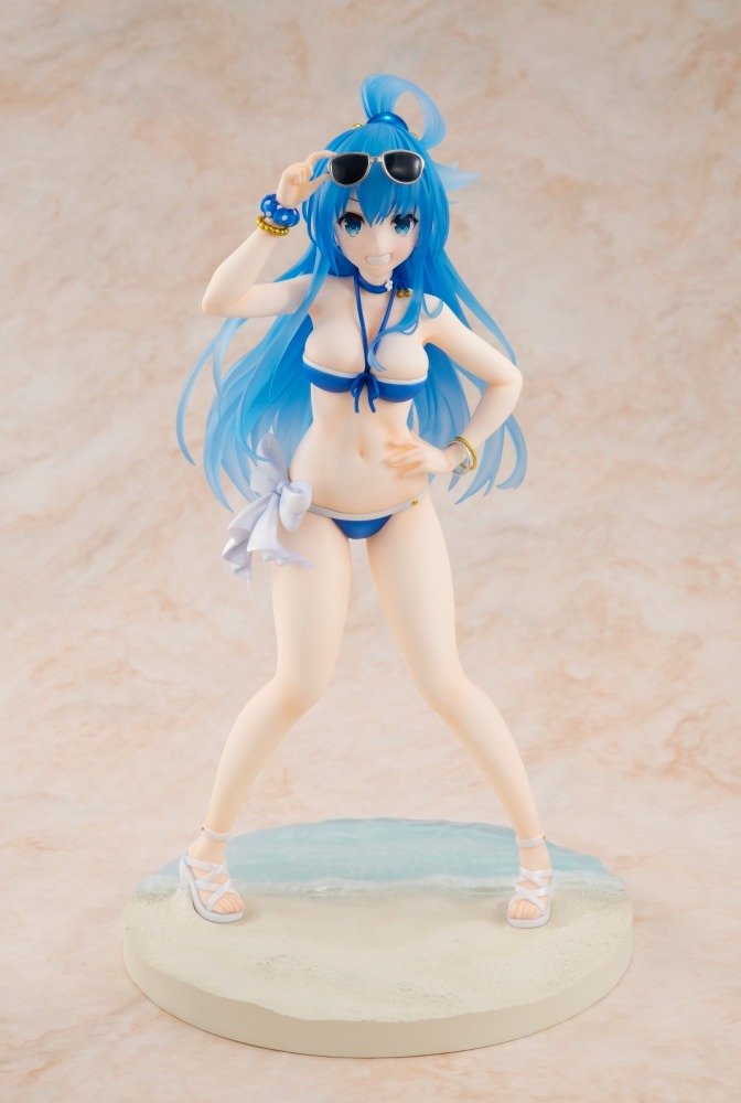 KONOSUBA Aqua Original Swimsuit Ver. 1/7 Scale Figure KADOKAWA Special Set - product view 1