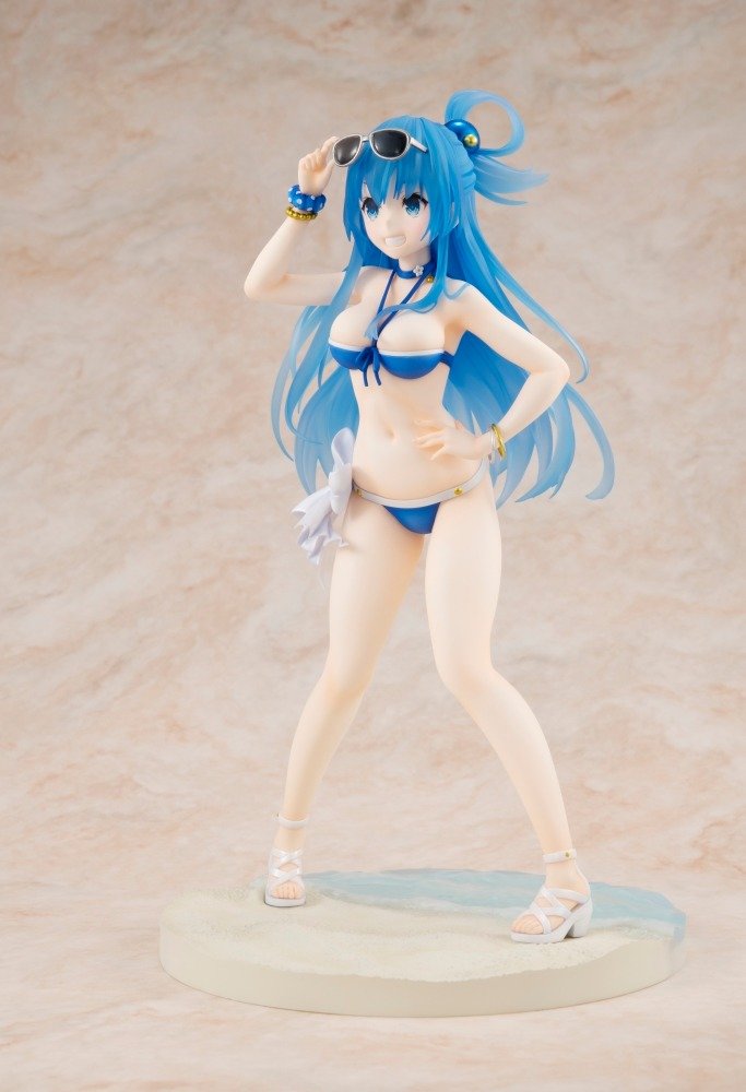 KONOSUBA Aqua Original Swimsuit Ver. 1/7 Scale Figure KADOKAWA Special Set - product view 4
