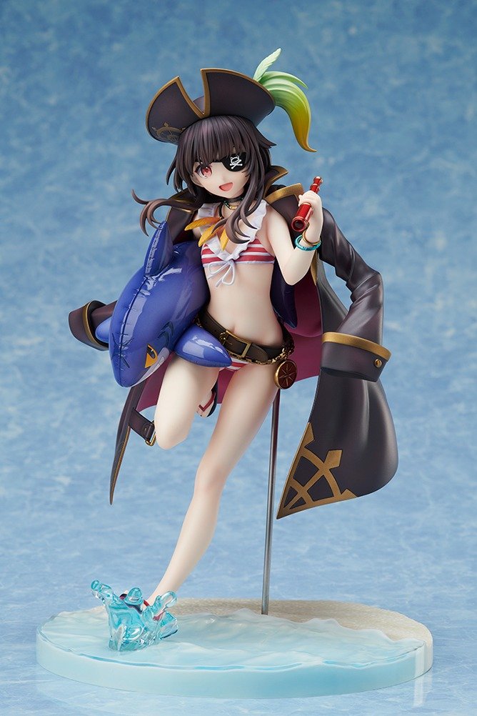 KONOSUBA Megumin Light Novel Beach Cosplay Ver. 1/7 Scale Figure KADOKAWA Special Set - product view 1