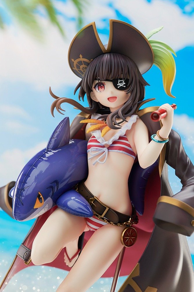 KONOSUBA Megumin Light Novel Beach Cosplay Ver. 1/7 Scale Figure KADOKAWA Special Set - product view 9
