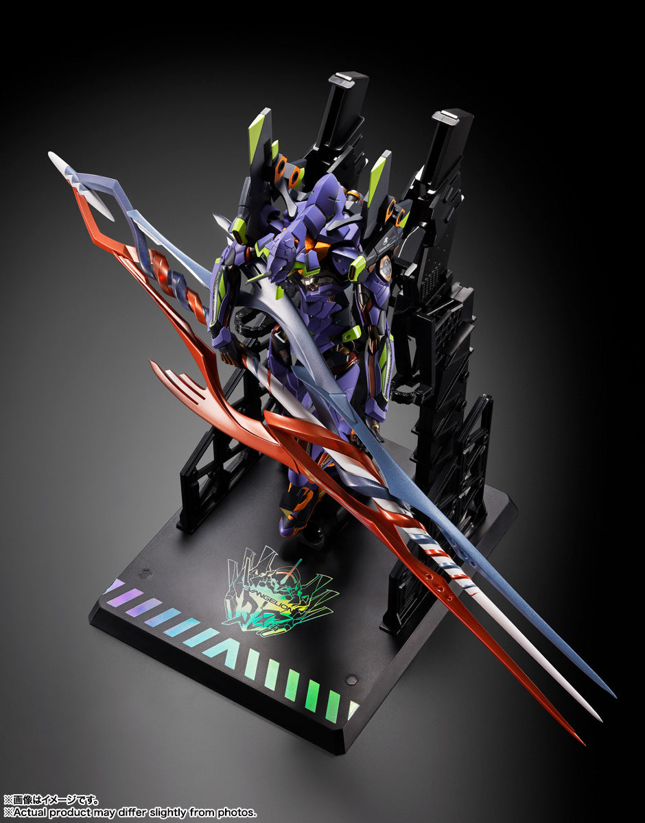 BANDAI SPIRITS METAL BUILD Neon Genesis Evangelion Evangelion Unit-01 30th with the Spear of Gaius Action Figure