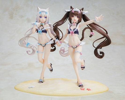 NEKOPARA Chocola & Vanilla Maid Swimsuit Ver. 1/7 Scale Figure Set KADOKAWA Special Set - product view 1