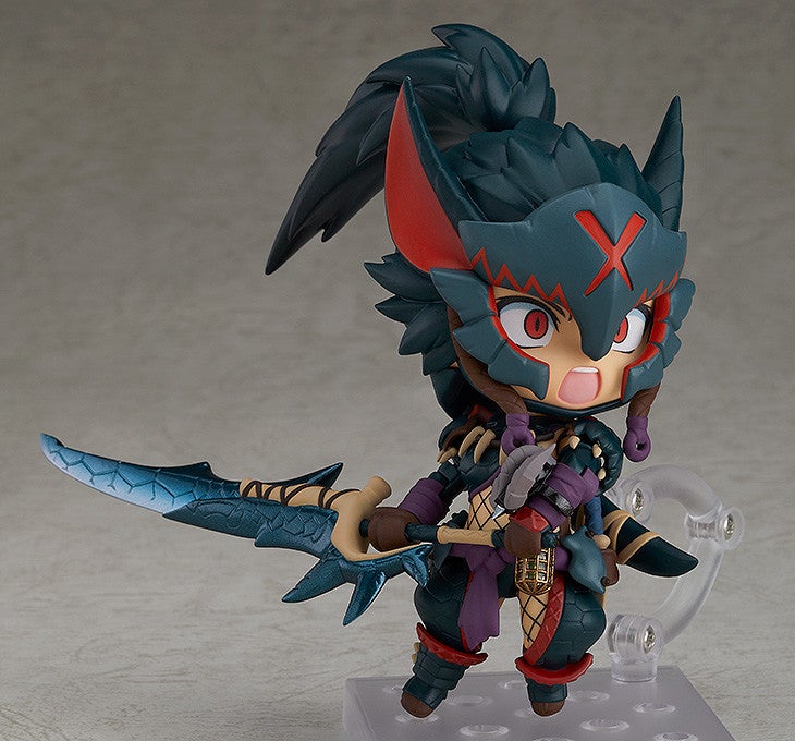 Nendoroid 1284-DX MONSTER HUNTER WORLD: ICEBORNE Hunter: Female Nargacuga Alpha Armor Ver. DX Action Figure official Good Smile Company product image