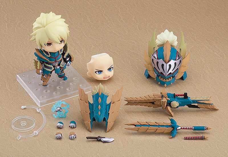 Nendoroid 1421-DX MONSTER HUNTER WORLD: ICEBORNE Hunter: Male Zinogre Alpha Armor Ver. DX Action Figure official Good Smile Company product image