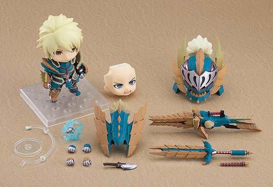 Nendoroid 1421-DX MONSTER HUNTER WORLD: ICEBORNE Hunter: Male Zinogre Alpha Armor Ver. DX Action Figure official Good Smile Company product image
