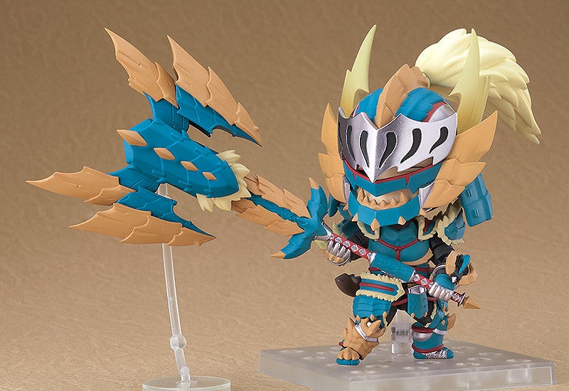 Nendoroid 1421-DX MONSTER HUNTER WORLD: ICEBORNE Hunter: Male Zinogre Alpha Armor Ver. DX Action Figure official Good Smile Company product image