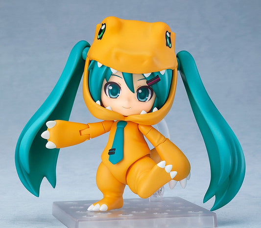 Nendoroid 1439 Digimon Adventure Hatsune Miku: Kigurumi Agumon Ver. Action Figure official Good Smile Company product image