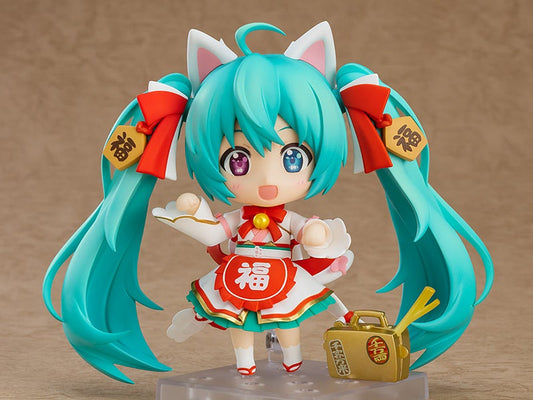 Nendoroid 1777 Character Vocal Series 01: Hatsune Miku Maneki Miku Ver. Reissue Action Figure official Good Smile Company product image