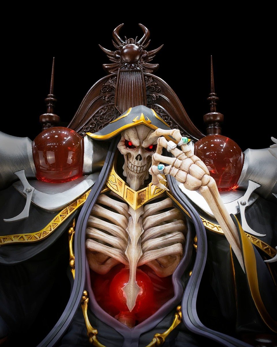 Overlord IV Ainz Ooal Gown and Albedo 1/4 Scale Statue - product view 9