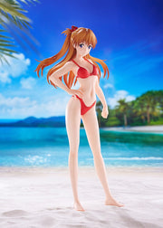 POP UP PARADE BEACH QUEENS Evangelion Shikinami Asuka Langley Bikini Style L Size Complete Figure official product image