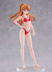 POP UP PARADE BEACH QUEENS Evangelion Shikinami Asuka Langley Bikini Style L Size Complete Figure official product image