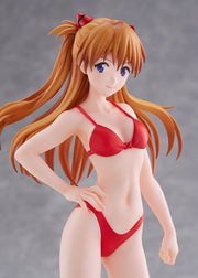 POP UP PARADE BEACH QUEENS Evangelion Shikinami Asuka Langley Bikini Style L Size Complete Figure official product image