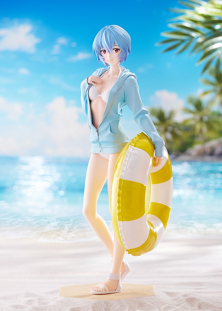 Good Smile Company POP UP PARADE BEACH QUEENS Neon Genesis Evangelion Rei Ayanami L Size Complete Figure official product photo