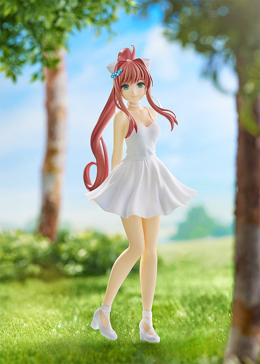 Good Smile Company POP UP PARADE Doki Doki Literature Club! Monika: White Dress Ver. Complete Figure official product photo