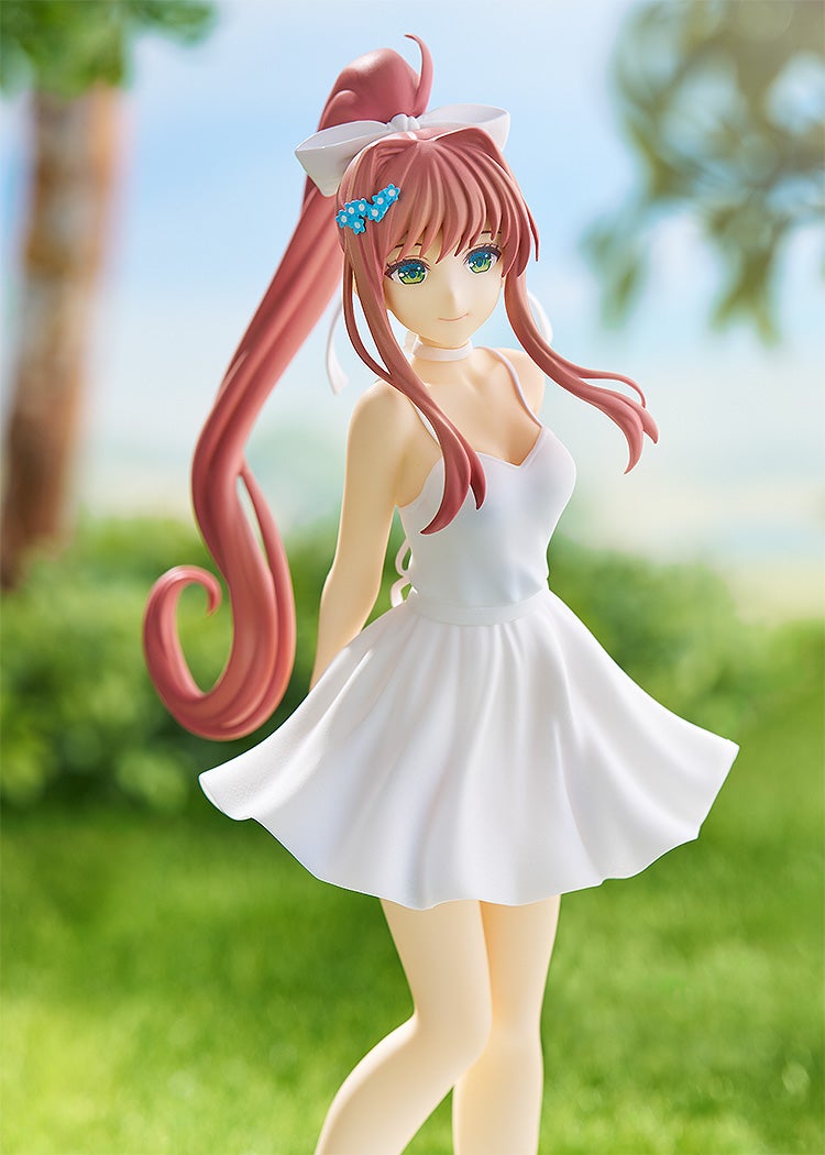 Good Smile Company POP UP PARADE Doki Doki Literature Club! Monika: White Dress Ver. Complete Figure official product photo