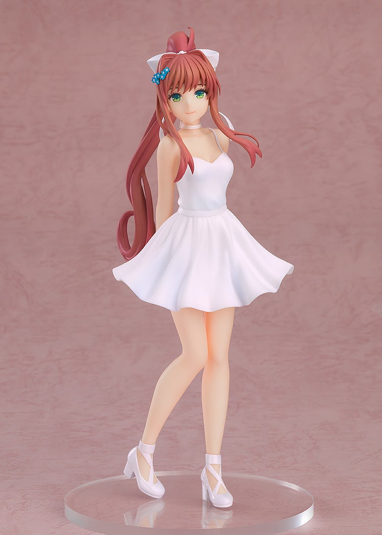 Good Smile Company POP UP PARADE Doki Doki Literature Club! Monika: White Dress Ver. Complete Figure official product photo