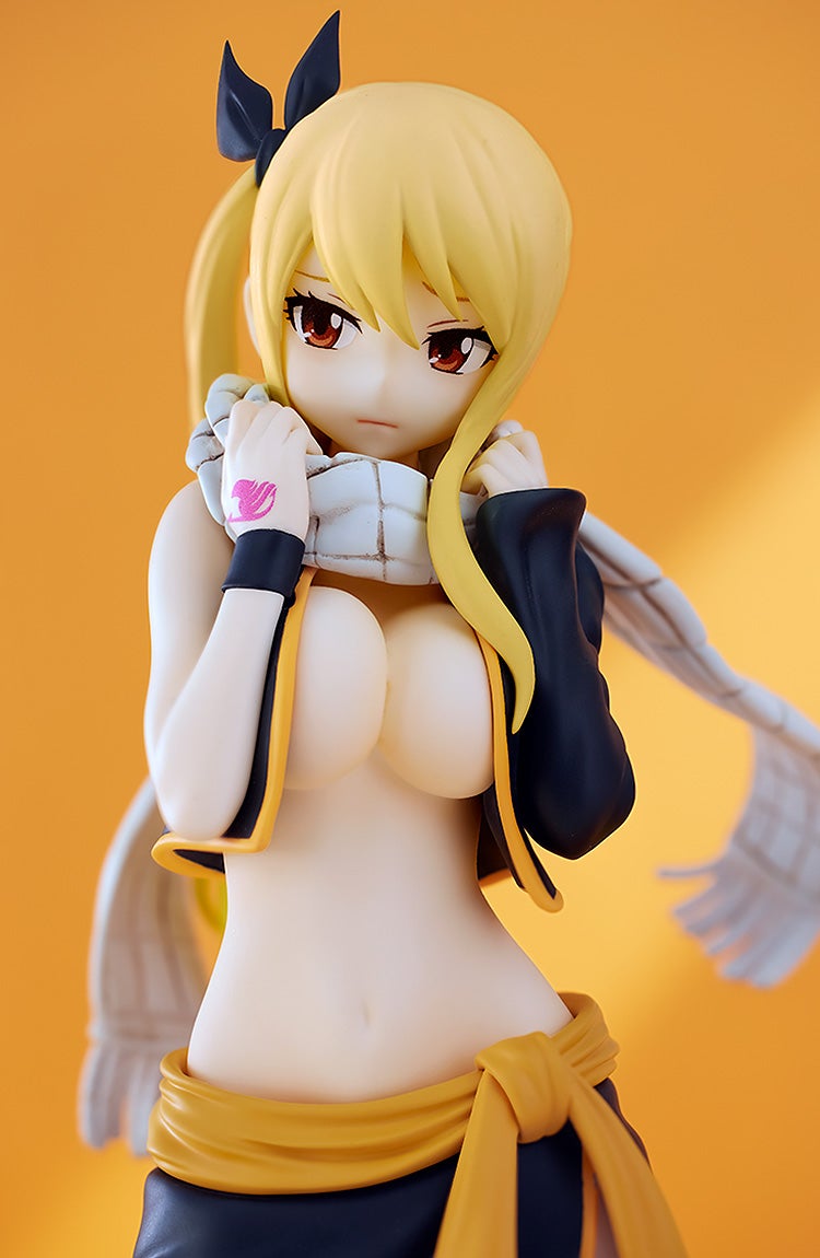 Good Smile Company POP UP PARADE Fairy Tail Lucy Heartfilia Natsu Costume Ver. L Size Complete Figure official product photo