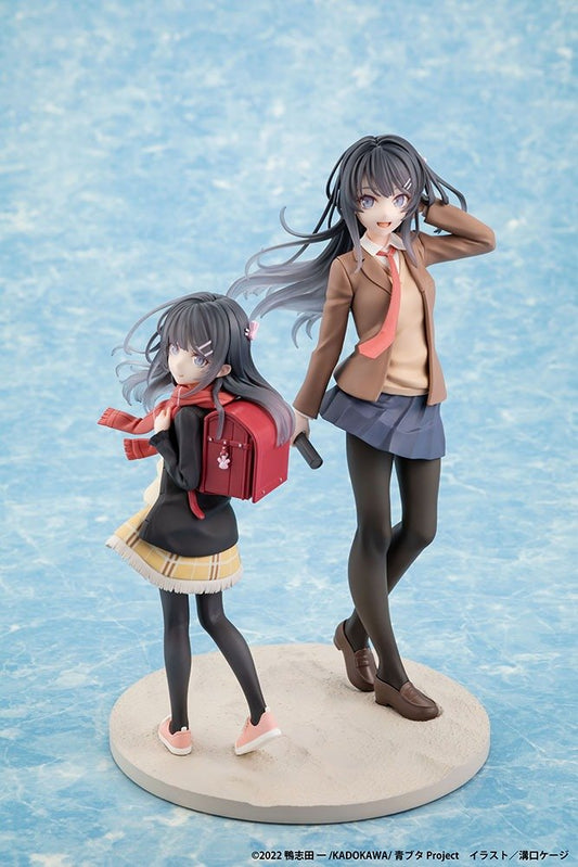 Rascal Does Not Dream Mai Sakurajima High School Graduation Ver. and Knapsack Kid Figure Set - product view 1