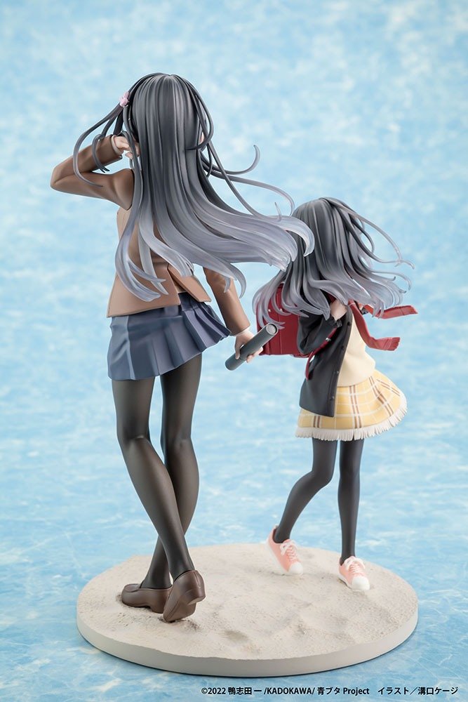 Rascal Does Not Dream Mai Sakurajima High School Graduation Ver. and Knapsack Kid Figure Set KADOKAWA Special Set - product view 3
