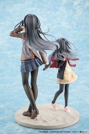 Rascal Does Not Dream Mai Sakurajima High School Graduation Ver. and Knapsack Kid Figure Set KADOKAWA Special Set - product view 3