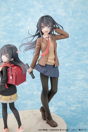 Rascal Does Not Dream Mai Sakurajima High School Graduation Ver. and Knapsack Kid Figure Set KADOKAWA Special Set - product view 6