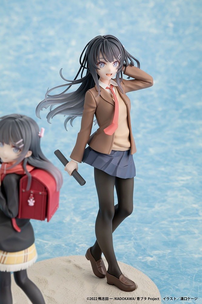 Rascal Does Not Dream Mai Sakurajima High School Graduation Ver. and Knapsack Kid Figure Set KADOKAWA Special Set - product view 7