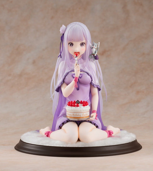 Re:ZERO Emilia Birthday Cake Ver. 1/7 Scale Figure Celebration Set - product view 1