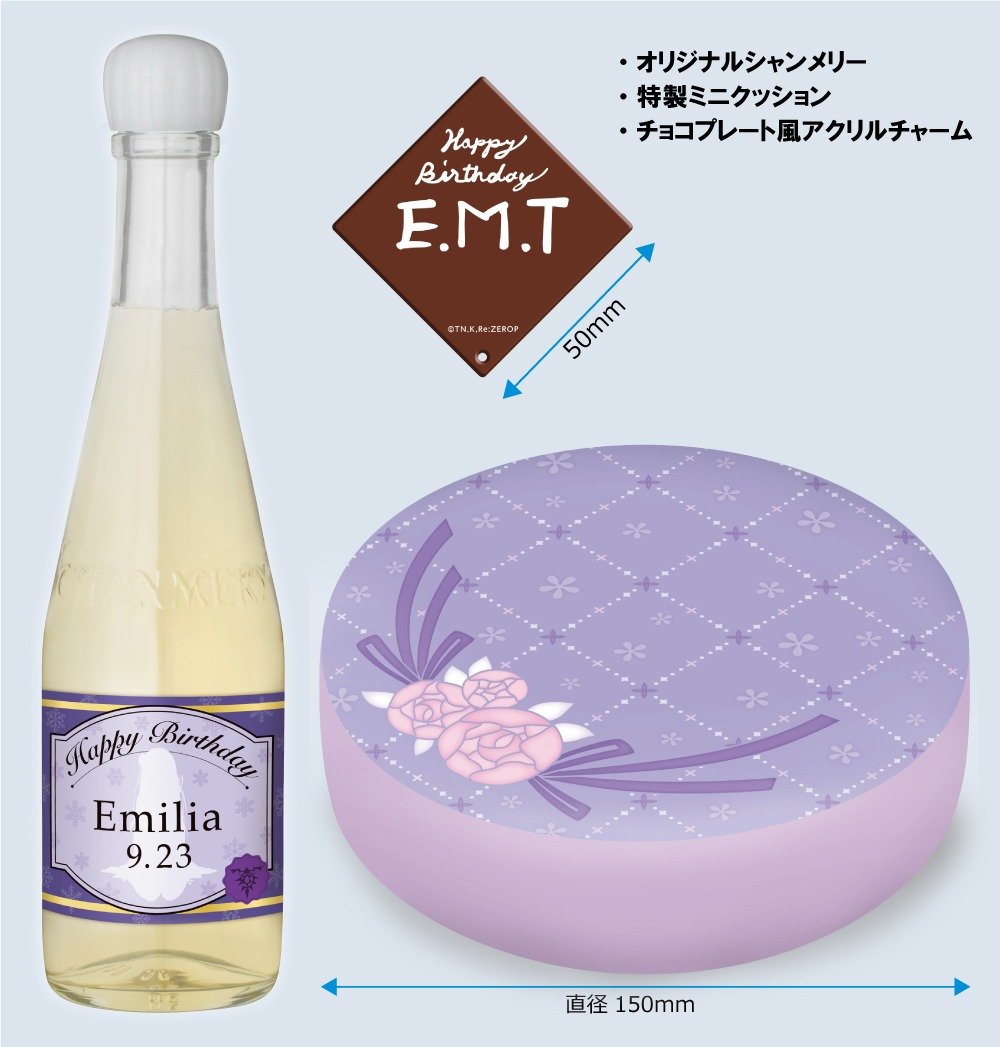 Re:ZERO Emilia Birthday Cake Ver. 1/7 Scale Figure Celebration Set - product view 3