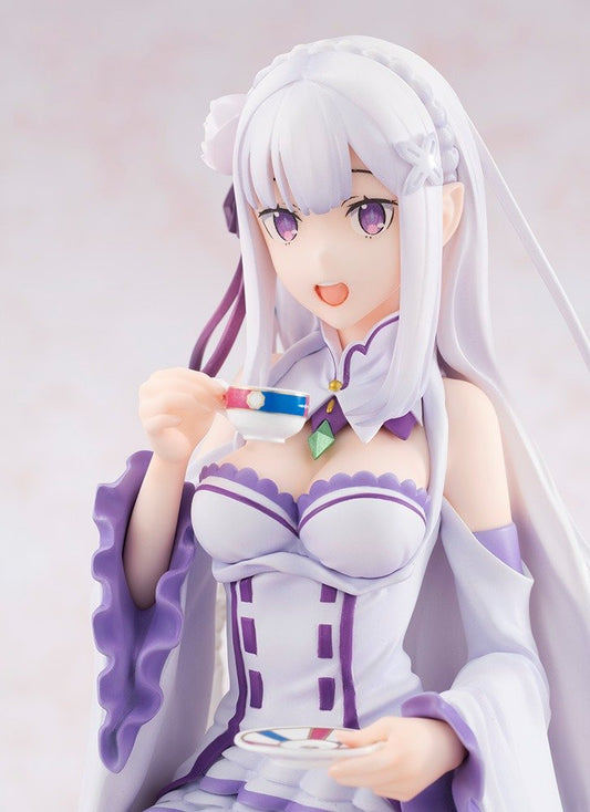 Re:ZERO Emilia Tea Party Ver. 1/7 Scale Figure - product view 1