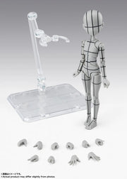 BANDAI SPIRITS S.H.Figuarts Body-chan Ken Sugimori Edition Wireframe Gray Color Ver. action figure