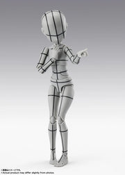 BANDAI SPIRITS S.H.Figuarts Body-chan Ken Sugimori Edition Wireframe Gray Color Ver. action figure