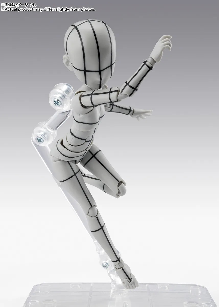 BANDAI SPIRITS S.H.Figuarts Body-chan Ken Sugimori Edition Wireframe Gray Color Ver. action figure