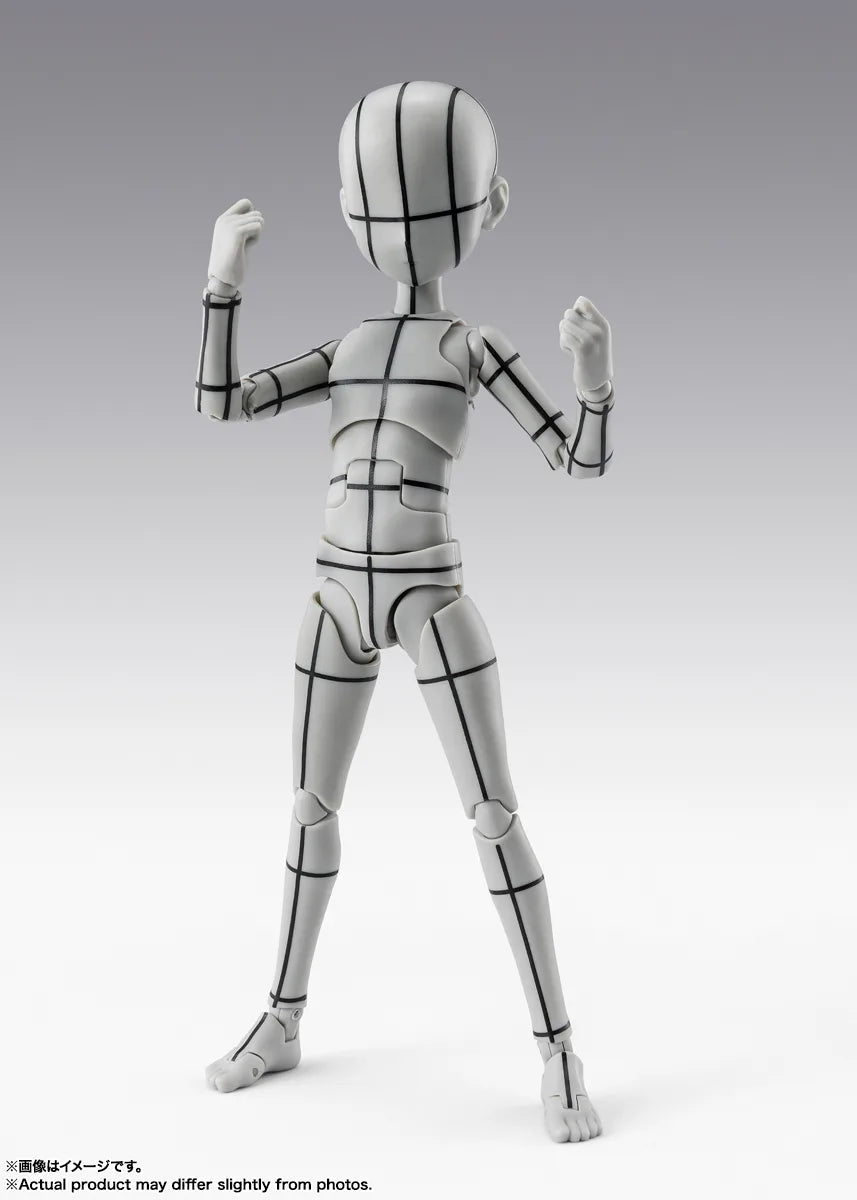 BANDAI SPIRITS S.H.Figuarts Body-kun Ken Sugimori Edition Wireframe Gray Color Ver. action figure