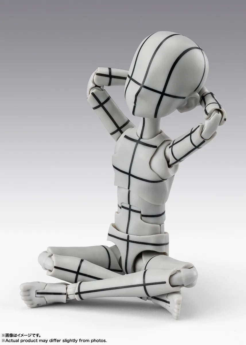 BANDAI SPIRITS S.H.Figuarts Body-kun Ken Sugimori Edition Wireframe Gray Color Ver. action figure