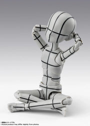 BANDAI SPIRITS S.H.Figuarts Body-kun Ken Sugimori Edition Wireframe Gray Color Ver. action figure