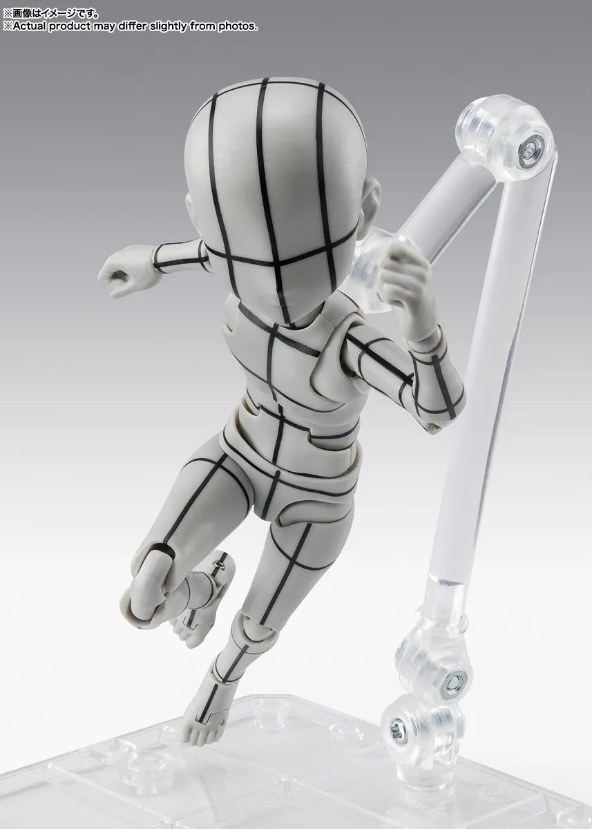 BANDAI SPIRITS S.H.Figuarts Body-kun Ken Sugimori Edition Wireframe Gray Color Ver. action figure
