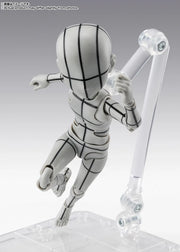 BANDAI SPIRITS S.H.Figuarts Body-kun Ken Sugimori Edition Wireframe Gray Color Ver. action figure
