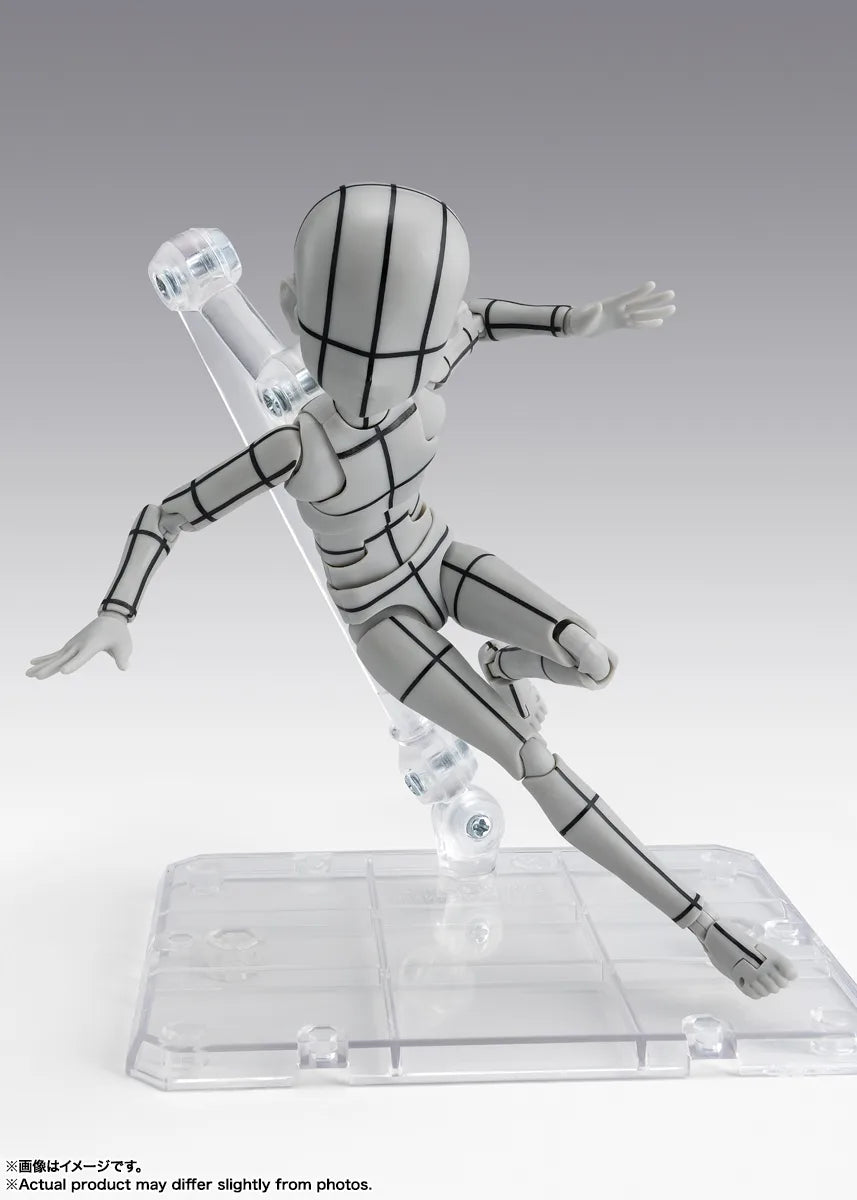 BANDAI SPIRITS S.H.Figuarts Body-kun Ken Sugimori Edition Wireframe Gray Color Ver. action figure