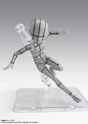 BANDAI SPIRITS S.H.Figuarts Body-kun Ken Sugimori Edition Wireframe Gray Color Ver. action figure