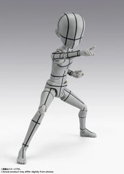 BANDAI SPIRITS S.H.Figuarts Body-kun Ken Sugimori Edition Wireframe Gray Color Ver. action figure
