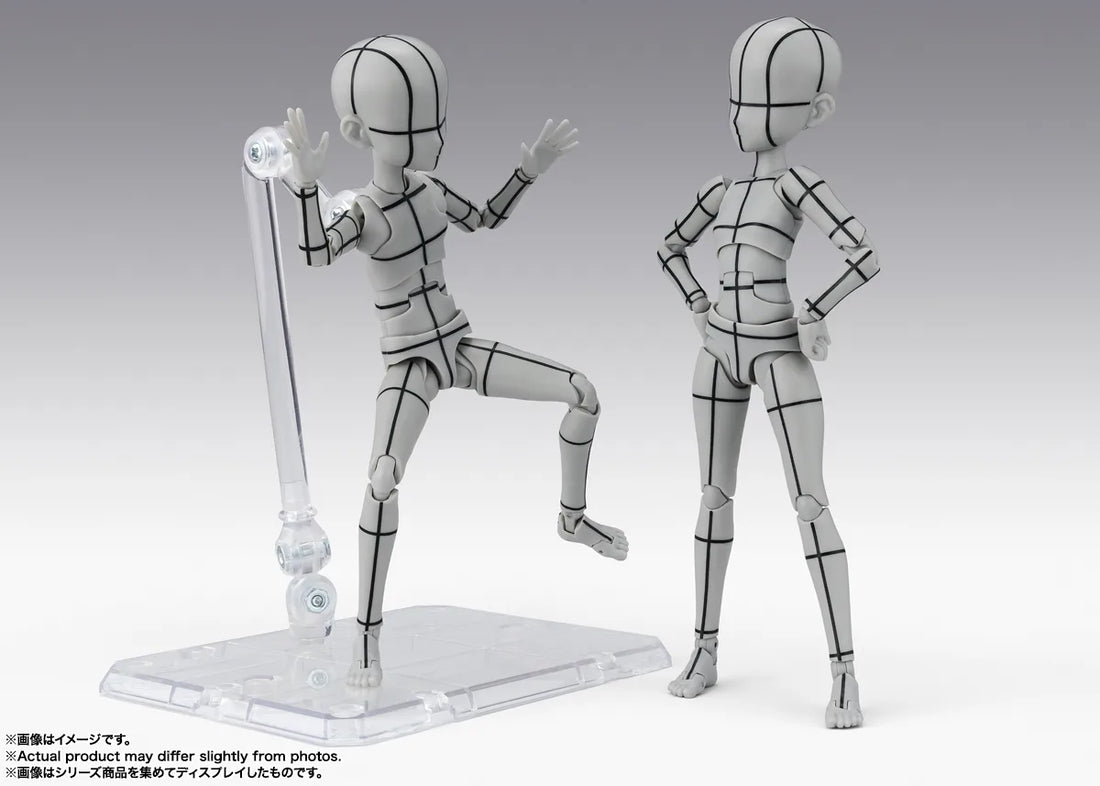 BANDAI SPIRITS S.H.Figuarts Body-kun Ken Sugimori Edition Wireframe Gray Color Ver. action figure