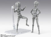 BANDAI SPIRITS S.H.Figuarts Body-kun Ken Sugimori Edition Wireframe Gray Color Ver. action figure