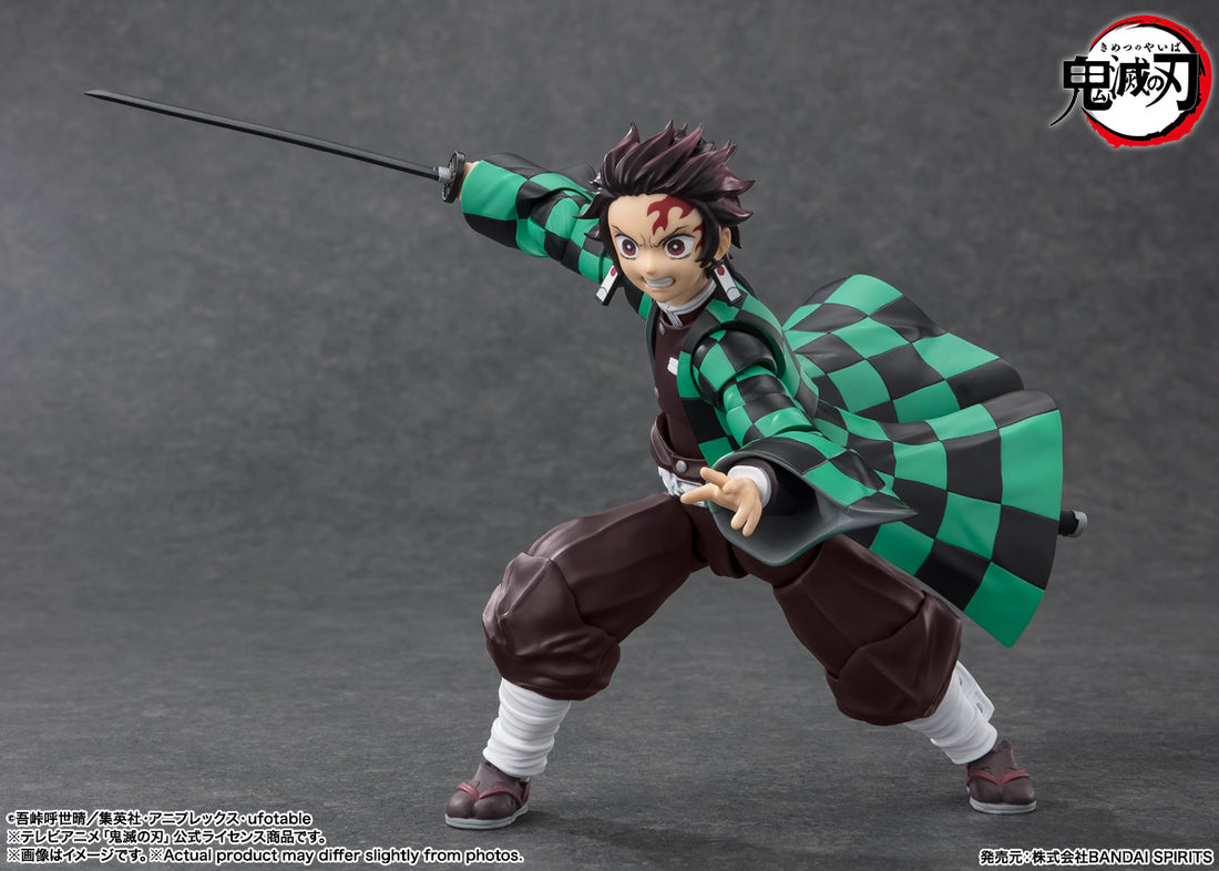 BANDAI SPIRITS S.H.Figuarts Demon Slayer: Kimetsu no Yaiba Tanjiro Kamado Action Figure