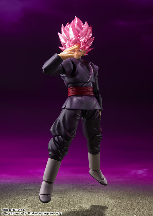 BANDAI SPIRITS S.H.Figuarts Dragon Ball Super Goku Black Super Saiyan Rose Reissue Action Figure